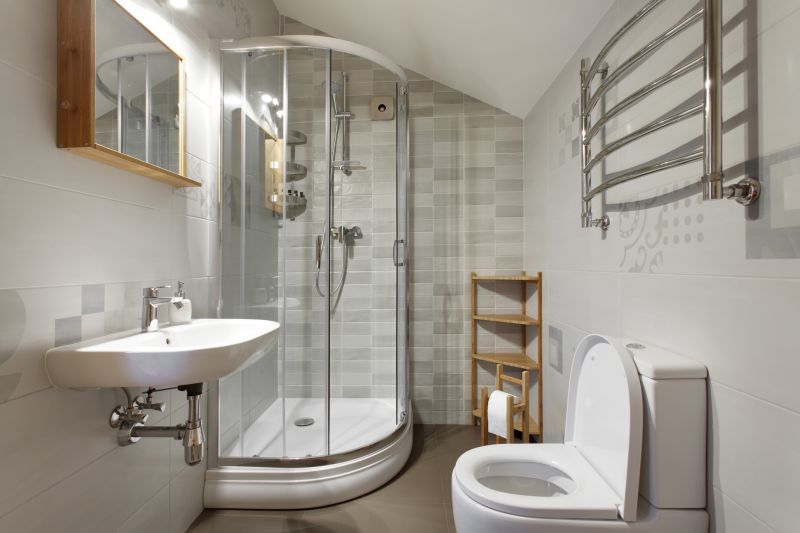 Compact Shower with Corner Seat